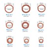 AEDIKO 200pcs Copper Washer Assortment Set Copper Metric Sealing Washers