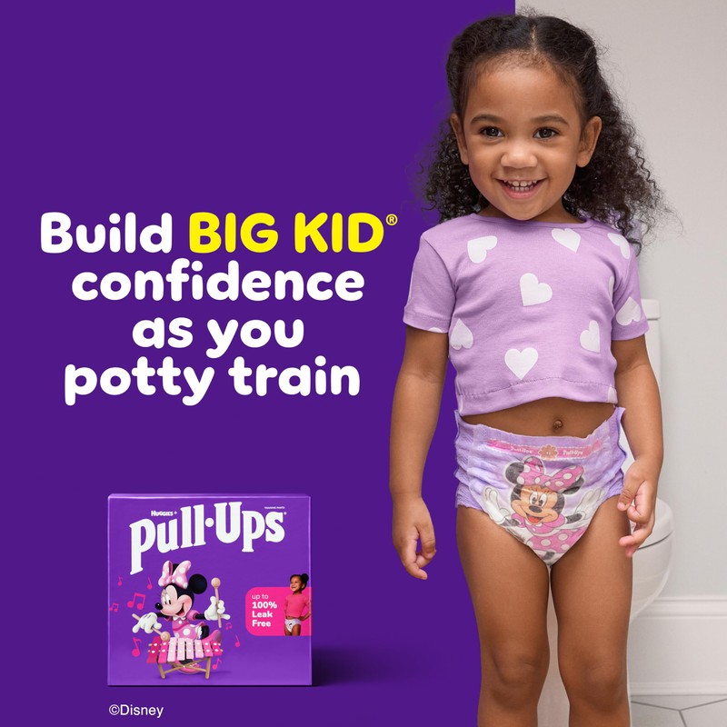 Pull-Ups Girls' Potty Training Pants, Size 3T-4T Training Underwear (32-40