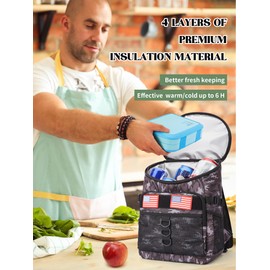 JOYHILL Backpack Cooler, 36 Cans Cooler Backpack Tactical Insulated Soft Cooler Bag Large Capacity Leakproof Cooler for Men Women, Travel Backpack for Camping Hiking Picnic Beach,Green