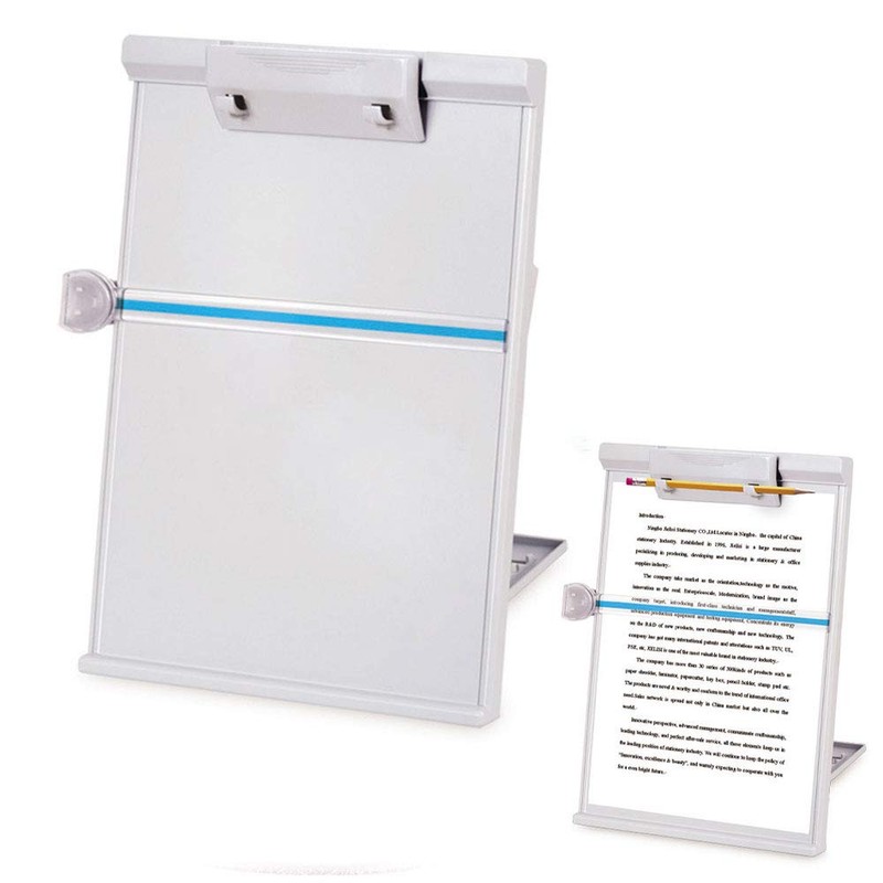 Desk Document Holder with Adjustable and Line Guide Copy Holder