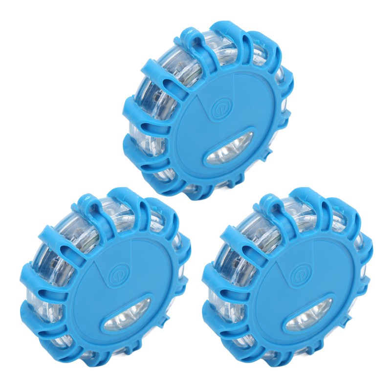 3pcs LED Road Flares Light 9 Modes Waterproof Shock Resistant