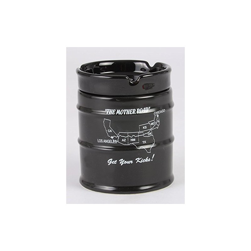Airyusha New Drum Ashtray ROUTE66 AR-1426-4