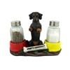 Dachshund Delight Salt & Pepper Shaker Holder, Hot and Spicy