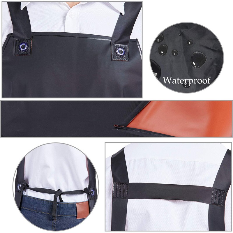 Nanxson Unisex Waterproof Rubber Aprons Work Apron Meat Apron Butcher