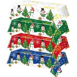 Disposable Christmas Tablecloth for Parties and Holidays LF1271 Free Size/No. 2 8ea