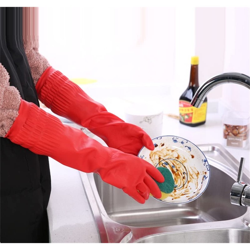 MIN-XL Rubber Dish Mitt Waterproof and Oil Resistant, Suitable for