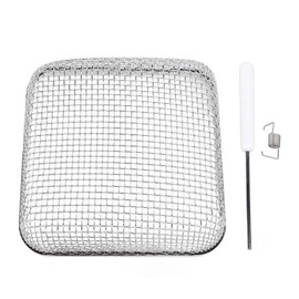 SIXRUN RV-Furnace-Vent-Abdeckung, Edelstahl Wohnmobil Ofenbelüftung Abdeckung RV Entlüftungsabdeckung mit Installationswerkzeug für Wohnmobile 4,5 x 4,5 x 1,3 Zoll