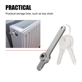 profiwoab Heating Key Square Key, Stainless Steel Heating Key, Radiator Vent Handle, Stable & Robust, for Radiators, 70 mm