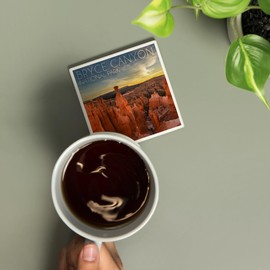 Bryce Canyon National Park, Utah, Thors Hammer Sunrise (Absorbent Ceramic Coaster, Single, Cork Back, Kitchen Table Decor)