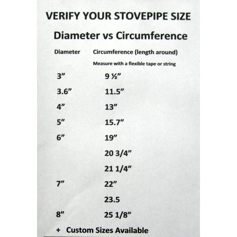 Tred-Not Copper Stovepipe Heat Exchanger, Radiators 6" dia Stove Pipe
