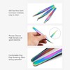 3PCS Eyelash Tweezers Stainless Steel Lash Tweezers Set False Eyelash