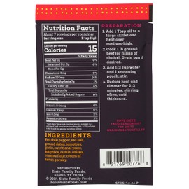 Siete Spicy Taco Seasoning Mix | Gluten Free | Vegan | Paleo | Preservative Free | Whole 30 Approved (1 Packet)