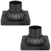 Darkaway 2pcs Outdoor Post Light Base Mount, Post Light Adapter