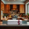 OPAL AND OAK HOME Herringbone Kitchen Towel Set of 4