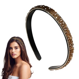 Traziewell Ladies Headbands Decorative Sparkly Glitter Crystal Rhinestone Headbands Bling Hair Bands Accessories for Women Girls, 2215