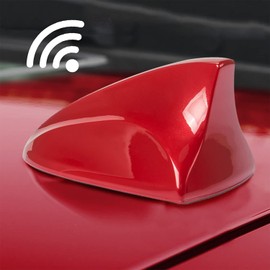 PSLER Shark Fin Radio Signal Antenna Base for Compass Renegade 2017 2018 2019 2020 2021 2022 2023 (Red)