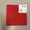 Core Kitchen AC1814 Strawberry Red Silicone Square Trivet-Resista