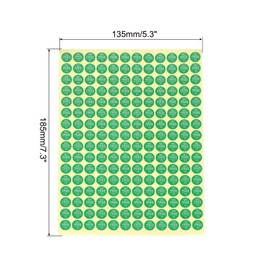 QUARKZMAN 2880 Stück Selbstklebende Etiketten 0,39 Zoll QC PASS 11 Runde Aufkleber Manipulationssichere Aufkleber für Qualitätskontrollgenehmigungen Bestandsverwaltung, Grün