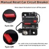 Foknya 60 Amp Circuit Breaker, Manual Reset Switch Waterproof Inline