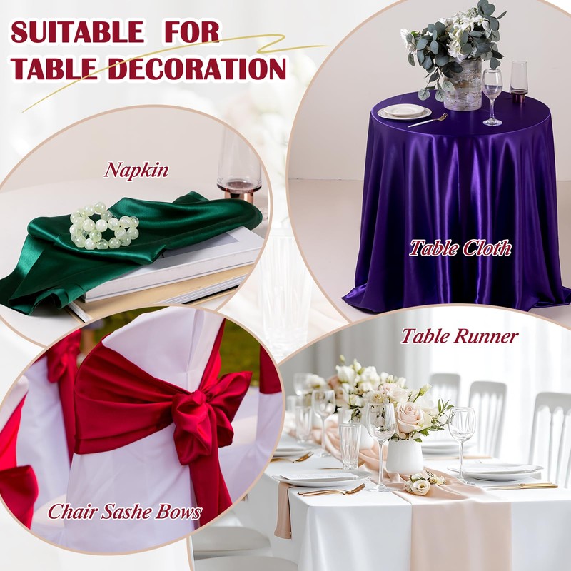 Satin Fabric by The Yard, 5 Yards 55" Wide Premium