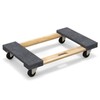 Goplus Furniture Moving Dolly, Heavy Duty Wood Rolling Mover with