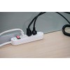 Woods 41299 Power Strip With Overload Safety Feature, 4 Outlets,