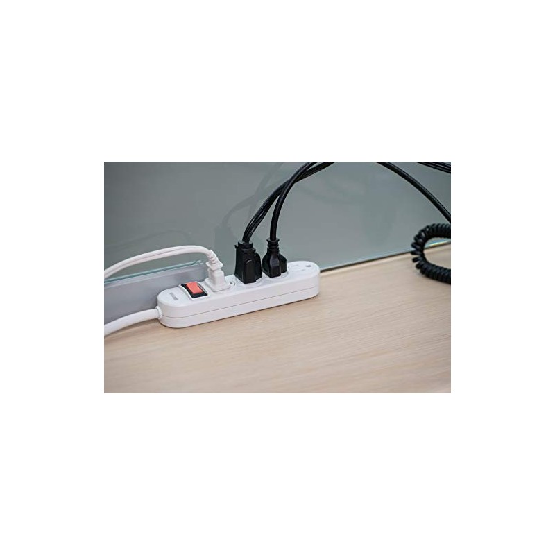 Woods 41299 Power Strip With Overload Safety Feature, 4 Outlets,