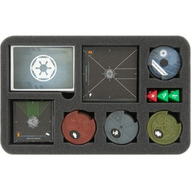 Feldherr Foam inserts compatible with the transport of X-Wing figures and miniatures Perfectly compatible with all Xwing Minis.