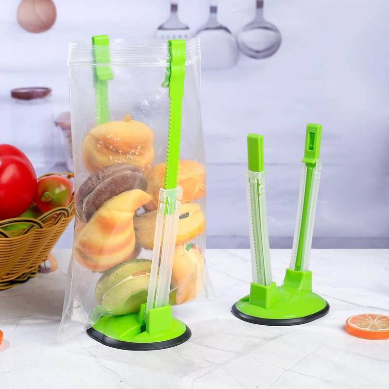 3 Pcs Baggy Racks, Adjustable Sandwich Bag Stand Holders, Food