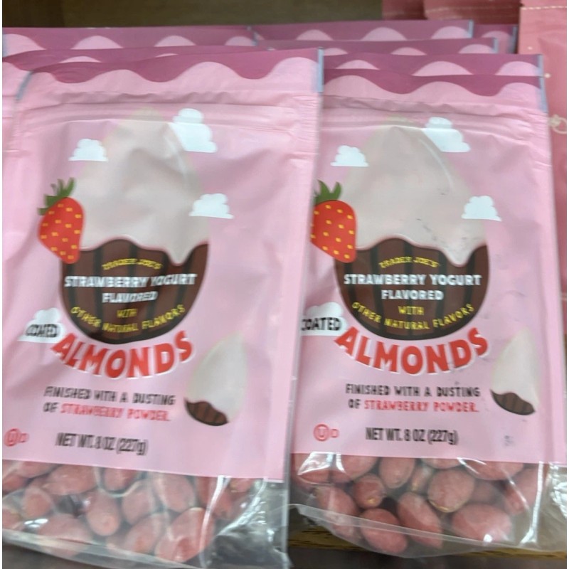 Trader Joe's 2 Packs Trader Joe’s Strawberry Yogurt Flavored Coated