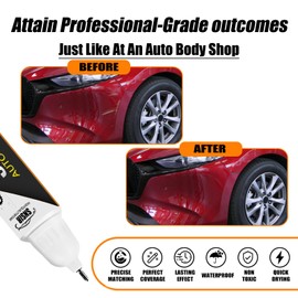 Car Touch up Paint(41V Soul Red Metallic Tricoat) Compatible with Mazda, Car Paint Pen Scratch Repair Two-In-One Touch Up Paint, Premium Car Scratch Remover for Deep Scratches