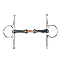 Shires Full Cheek Lozenge Black Sweet Iron Horse Bit UK 5 1/2", Black Sweet Iron