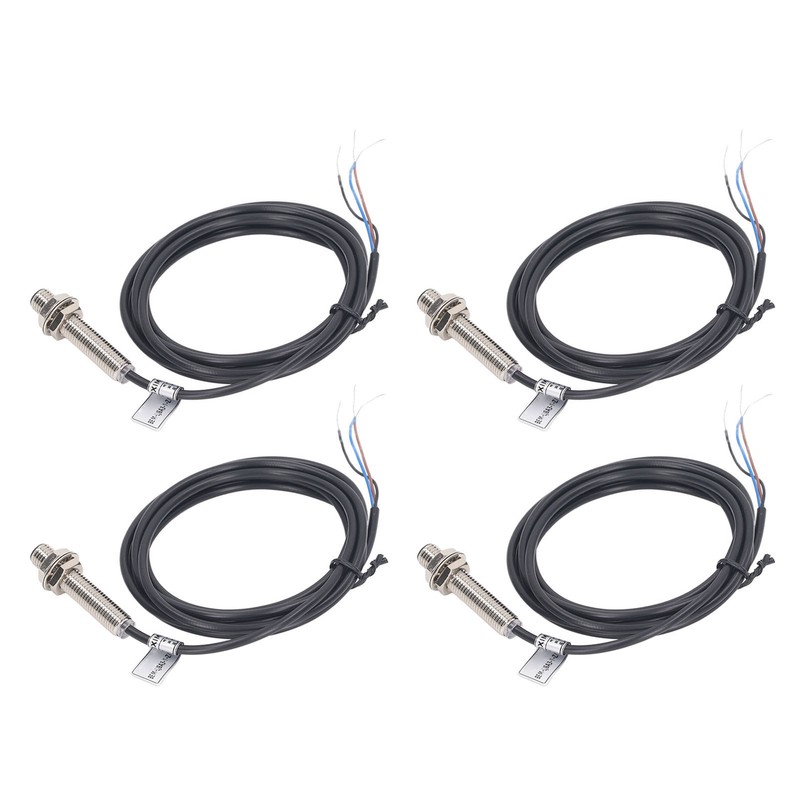 4 Sets Inductive Proximity Switch 8mm Diameter NPN Output 3