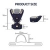 Sharth Baby Carrier with Hip Seat, 6-in-1 Ergonomic Adjustable Carrier