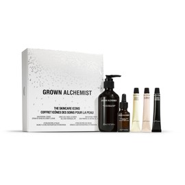 Grown Alchemist The Skincare Icons Kit - Skin Care Set, Hydrating Face Cleanser, Day Cream, Natural Lip Balm, Skin Renewal Serum, Defense Face Primer- Luxury Beauty Gift Set for Women, Christmas
