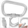 High Load Bearing Master Lock Outdoor Screwgate D shaped Carabiner