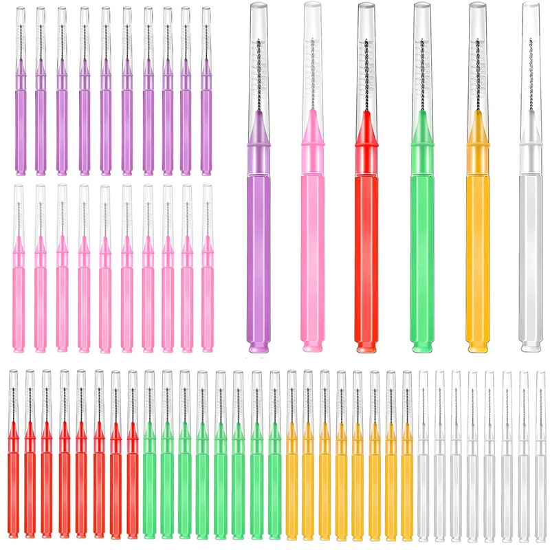 120 Piezas Cepillos Interdentales, BetterJonny Suave Cepillo Interdental de Dientes