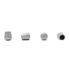 13mm Rubber Feet, Grey Tube End Caps, Pack of 4