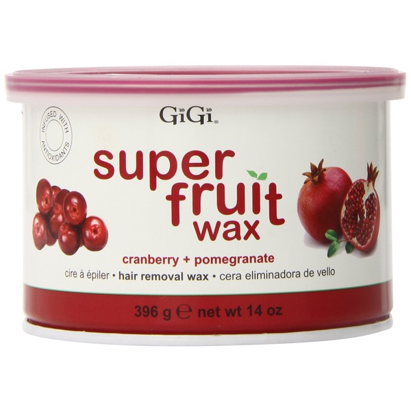 Gigi Super Fruit Wax, Cranberry Plus Pomegranate, 14 Ounce
