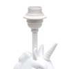Simple Designs LT1078-IRD-LB 15.5" Sparking Glitter Unicorn Table Lamp for
