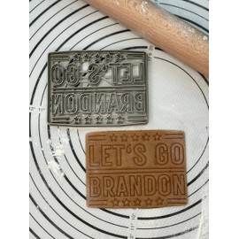 Let’s Go Brandon Cookie Cutter & Mold 5-Inch-Scale Produced by 3D Kitchen Art