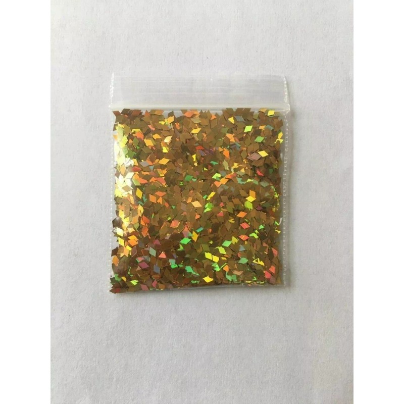 BabyEmma2007 Diamond Shape (Luxury Gold) 2mm Glitter 1tsp-Nail Art Face
