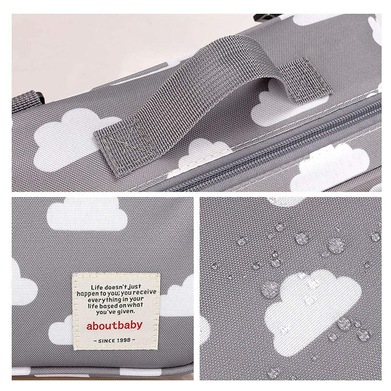 Baby Stroller Storage Bag Waterproof Hanging Portable Baby Changing Bag