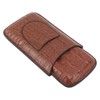 3 Finger Cigar Case Artificial Leather Soft Anti Fade Breathable