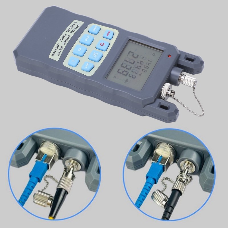 Optical Fiber Power Meter Portable Cable Tester SC FC ST