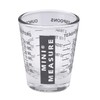 Kolder Mini Measure Heavy Glass, 20-Incremental Measurements Multi-Purpose Liquid and