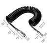 BROLEO Air Compressor Coil Hose, Durable Anti-Kink Recoil Air Hose,