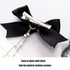 4Pcs Bow Hairpins Metal Snaps Barrettes Hair Clips Accessories with