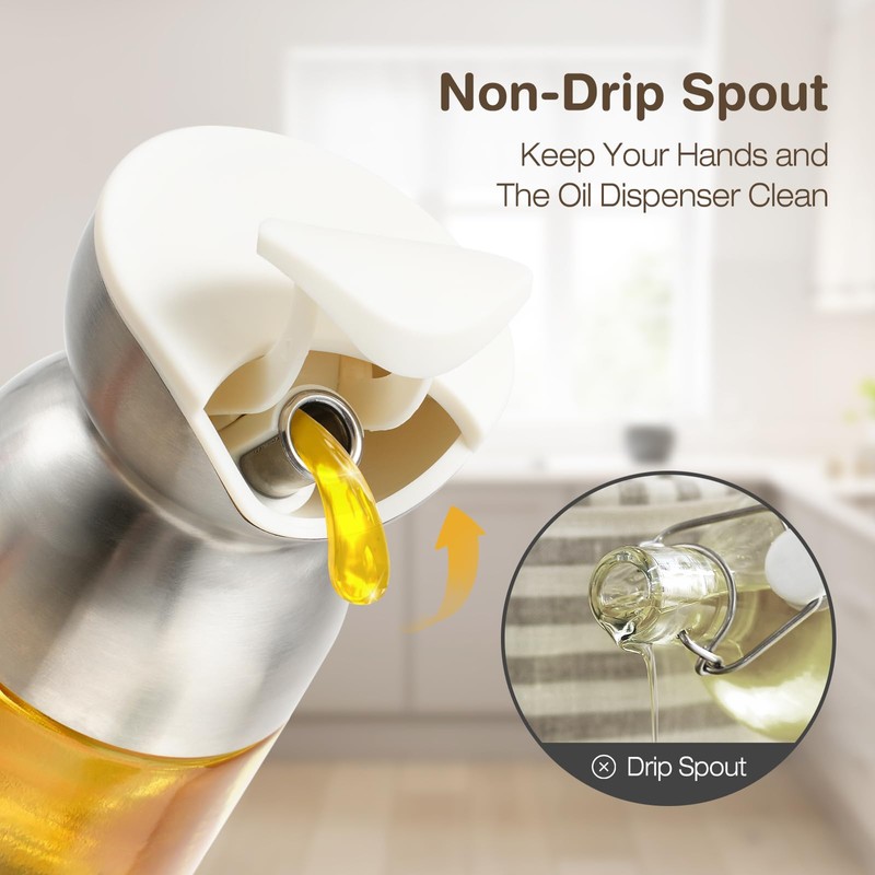 Vucchini Olive Oil Dispenser Oil Bottle Set