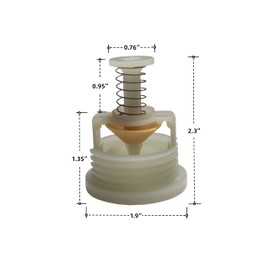 TANGJINGYA WD24X10018 Dishwasher Check Valve,Piston and Nut Assembly Replaces AP2617344 AH260690 WD22X133 EA260690 WD24X0220 PS260690 Compatible GE Kenmore Hotpoint Amana Dishwasher（2 packs）